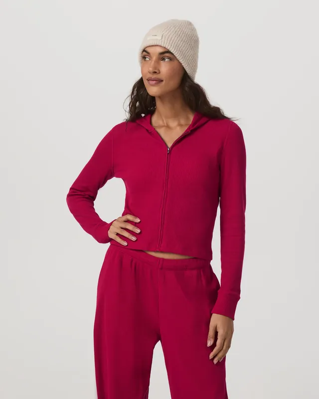 SK0001246-US20260706-143055-0 Waffle Full Zip Hoodie - Image 1