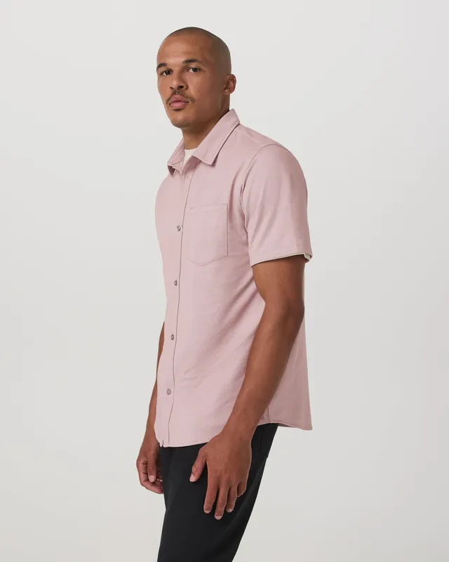SK0001502-US20260706-143055-0 Short Sleeve Knit Oxford Button Down - Classic Fit - Image 1