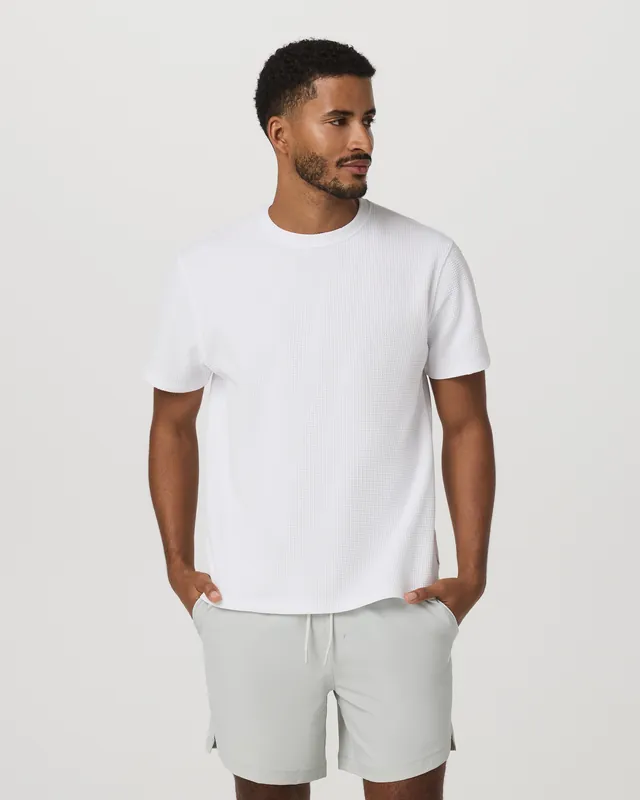 SK0001553-US20260706-143055-0 Short Sleeve Lightweight Tech Waffle Tee - Relaxed Fit - Image 1